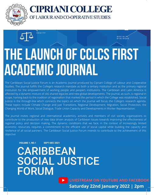 #Launch The launch of CCLCS first Academic Journal 
Saturday 22nd January 2022 | 2pm
LIVESTREAM ON YOUTUBE AND FACEBOOK-youtu.be/7qsnd-ZL1qw
