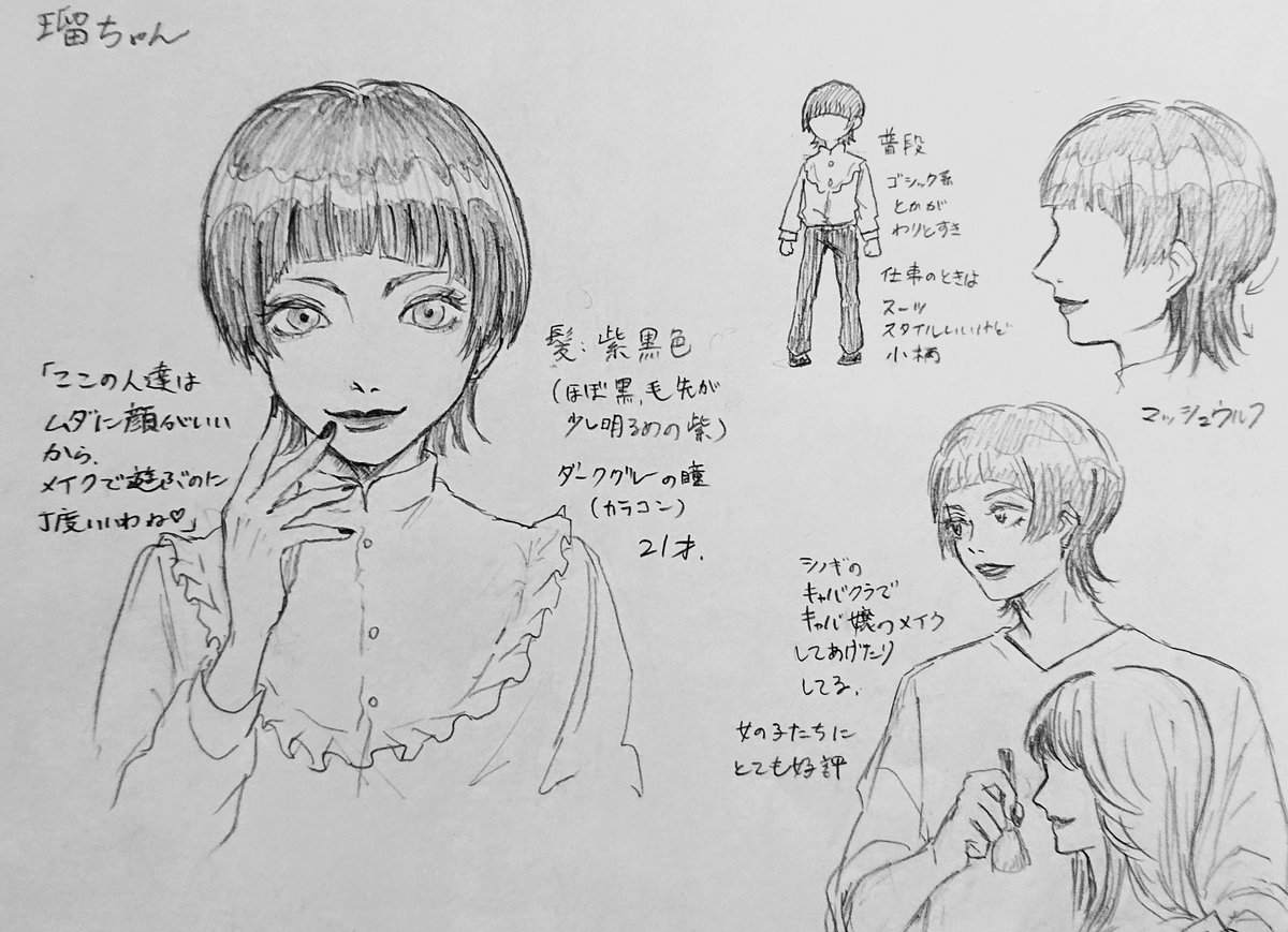 cha_lycoris's tweet photo. おひさしぶりです!懐かしのアレのキャラデザでき���んで見てってください^_^リプにIDぶら下げますね https://t.co/aoZ7B5IMof