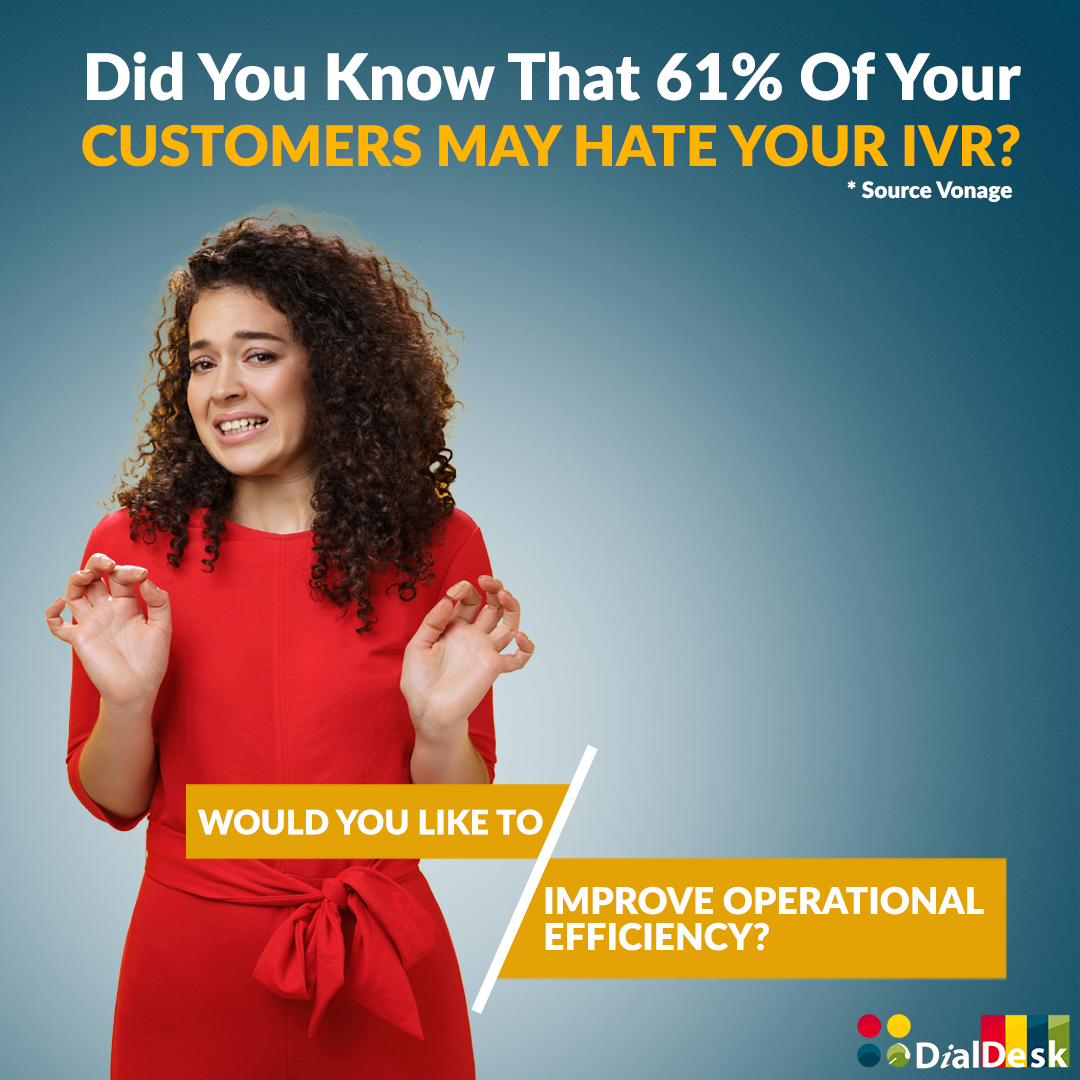 DialDeskIndia's tweet photo. IVRs can be confounding to callers, but DialDesk #IVR can help ๐บ streamline your customer experience ๐.
#DialDesk Automated #IVRSolution is designed to improve โ
operational efficiency.
Contact us now to customize a package that's right โ๏ธ for your business!๐in comment. https://t.co/ltKyNBMlmq