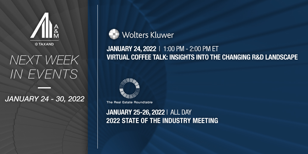 Ernie_R_Perez's tweet photo. Take a look at next week's events at @AlvarezMarsal #Taxand! To register, visit https://t.co/8LnMy7MmyO. @KevinMJacobs1 @TheRERoundtable @WKTAAUS @Wolters_Kluwer #TaxEvents #RealEstate #RnD https://t.co/JAfOHp3xxG