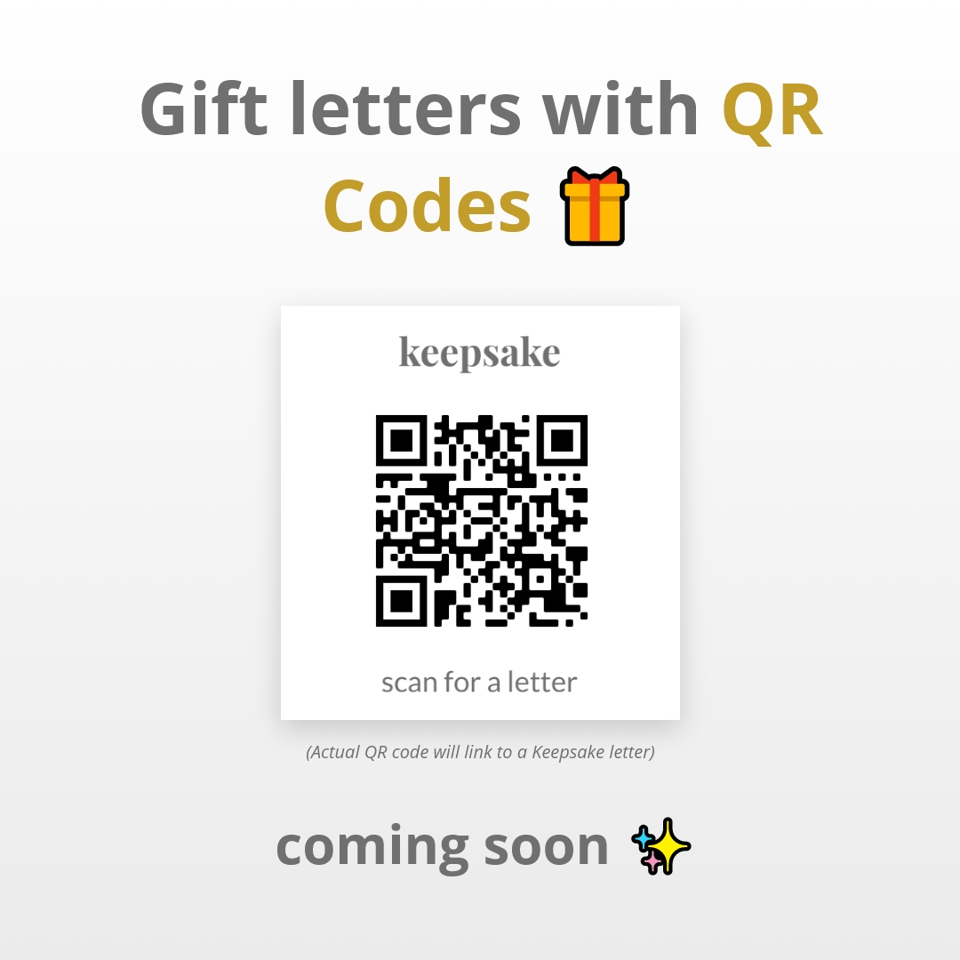 keepsakeletter's tweet photo. 𝗬𝗲𝘀, 𝗤𝗥 𝗖𝗼𝗱𝗲𝘀! 🤯

🎁 Attach them on a gift (or cakes, flowers, walls, &amp; anything you can think of)! 

🔗 Send directly as a link to someone via instant message. This comes in handy if you don’t know the person’s email or if they’re not on Keepsake https://t.co/CnBS5WU2NY