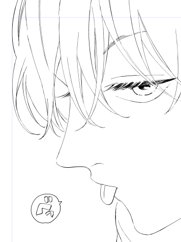 今日描いたはずの絵が消えててなくなく同じ絵を描きました…😇 