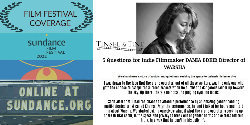 tinseltine's tweet image. #Sundance2022 #short WARSHA is definitely one to catch!  See #MiniInterview with writer/director DANIA BDEIR - tinseltine.com/sundance-film-…

#sundance22 #sundance #filmfestival