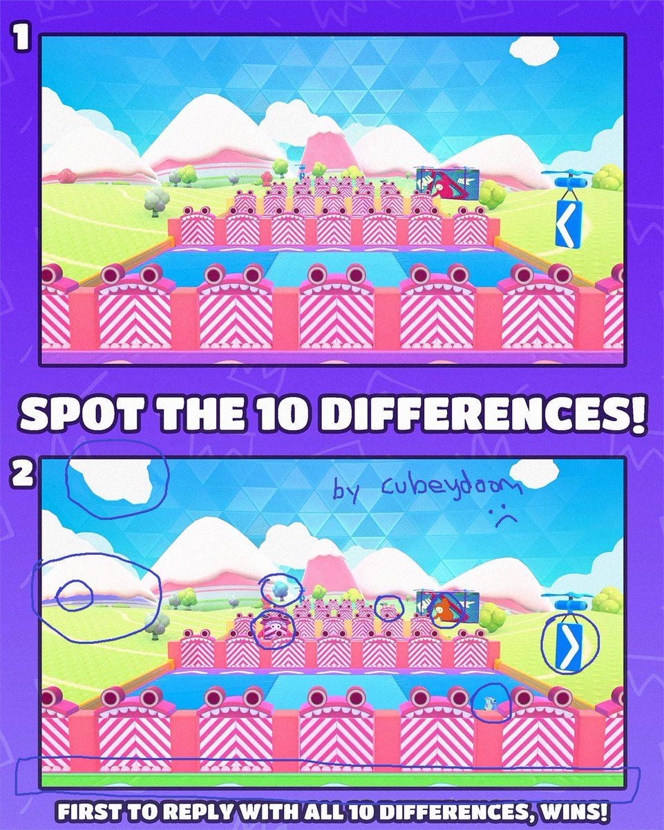 Cubeydoom's tweet photo. @FallGuysGame I took ages to try find this damn puzzle #FallGuysSPOT Well I'm late anyway https://t.co/bD7l6wYQ9g