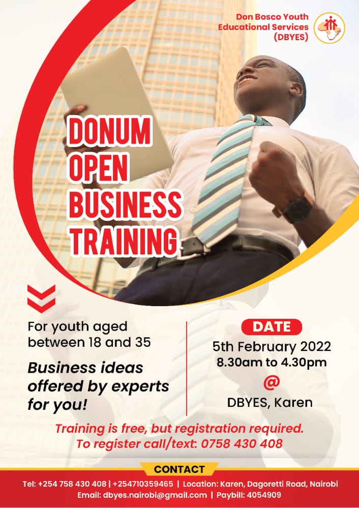Wanna start a business or scale-up?

Well, it's your lucky day... Register for the Donum Open Business Training by calling or sending an SMS to 0758430408 to save your seat.

#donum