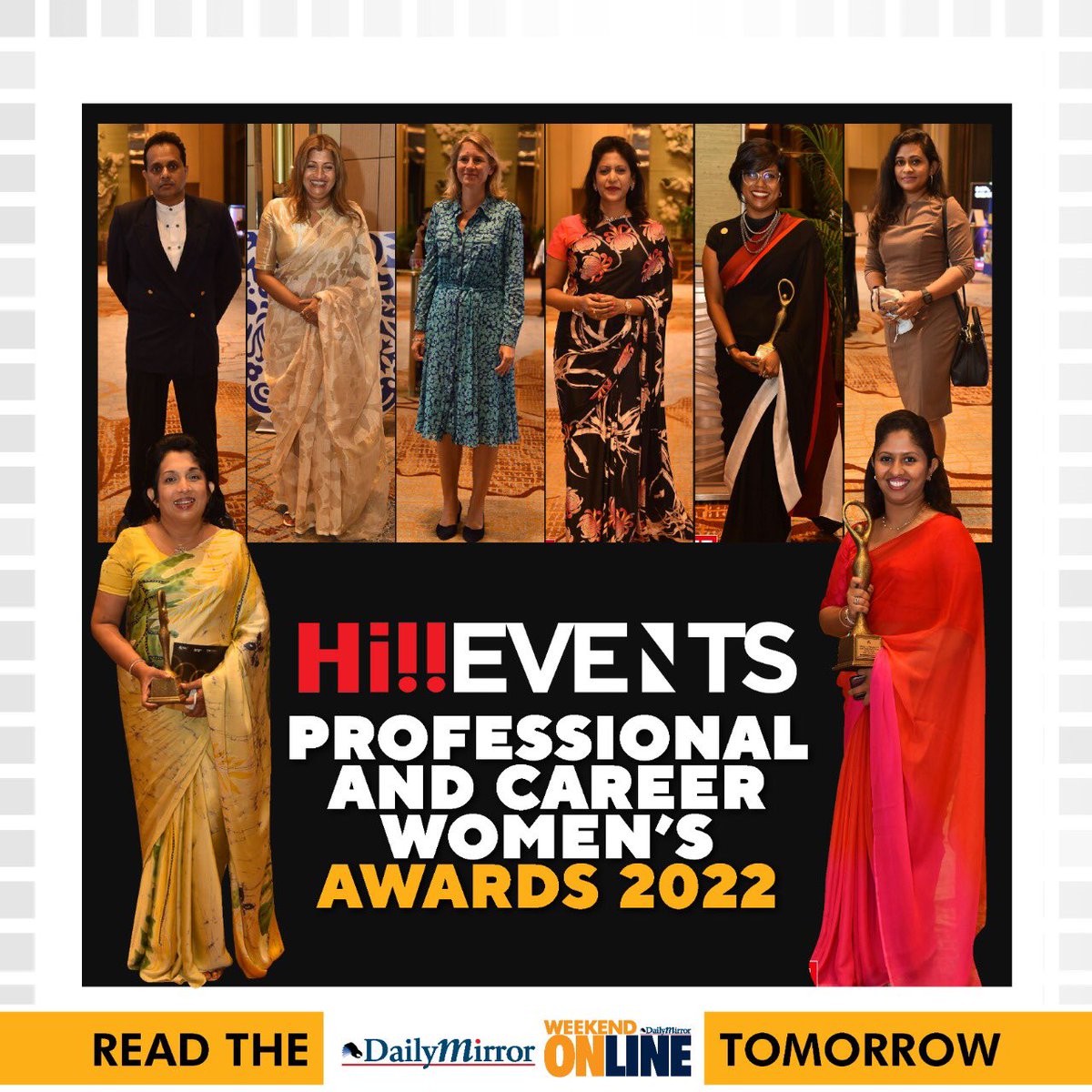 Dailymirror_SL's tweet photo. Hi!! Events

Professional and career women's awards 2022!

Read The Weekend Online tomorrow on the Daily Mirror Newspaper. 

#Hievents #DailyMirror #WeekendOnline https://t.co/hApje0GyRy