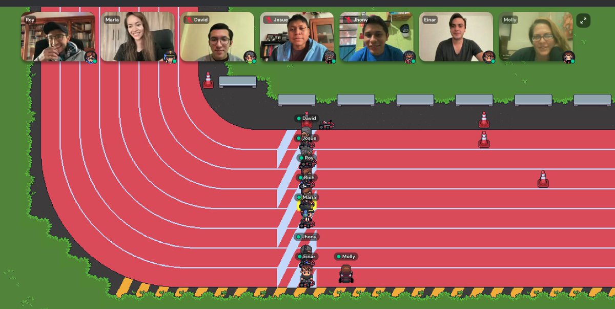 Friday morning team fun at Vergo with <a href="/gather_town/">Gather 🍇</a> 🏎️🚀