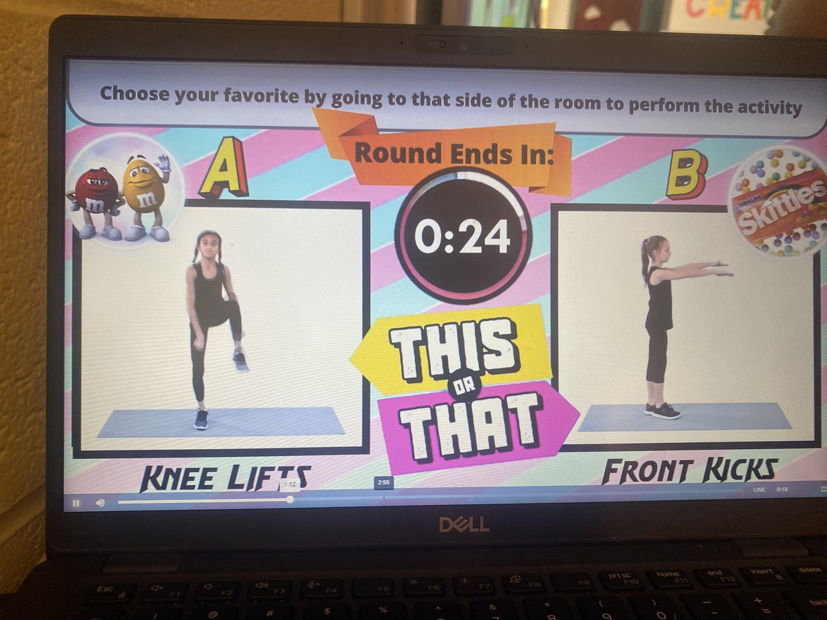 quade_mrs's tweet photo. We start every morning out with a quick exercise moment to get our wiggles out and start our learning for the day. They really love the “would you rather “ videos! https://t.co/pdVh64vALQ