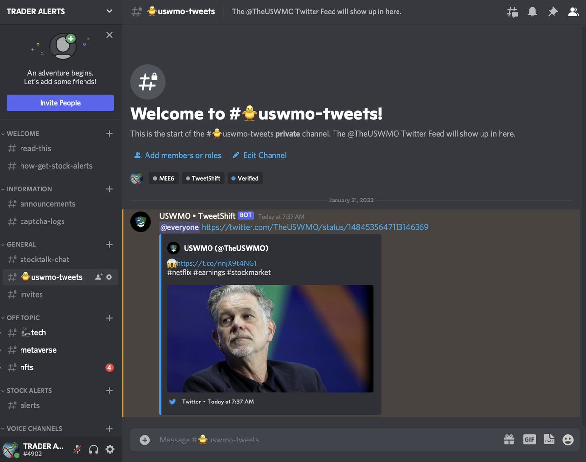 TheUSWMO's tweet photo. We have updated our #stock #discord to be open to the public 👉https://t.co/OGamyKCkZr 

Now you can join without a membership. There is stock talk and other topics discussed in the discord. Join and invite your friends. #traderalerts #stockdiscord #stockcommunity https://t.co/oGGqCyIDfS