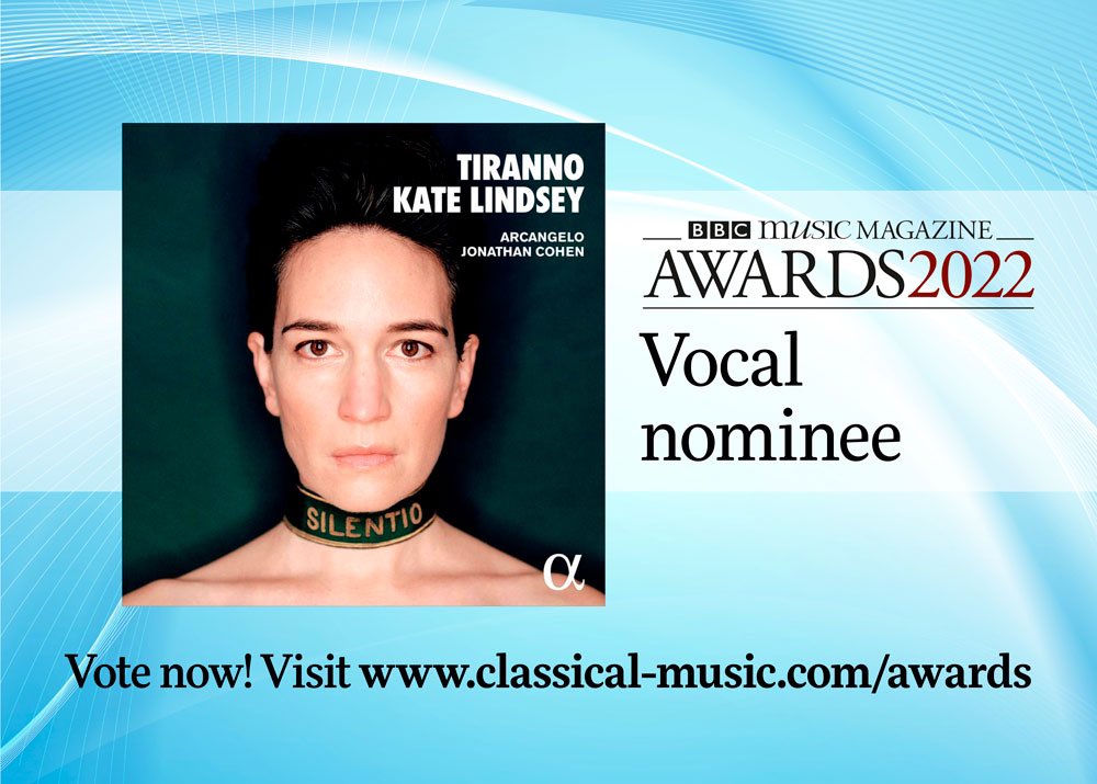 Kate Lindsey (@kate_mezzo) on Twitter photo I'm so excited and proud to announce that our album Tiranno was nominated for the 2022 BBC Music Magazine Vocal Award. If you could take the time to throw in a vote for our album, I'd be so grateful.
Click here:
classical-music.com/awards-2022/voā¦
<a href="/ArcangeloTeam/">šš«ššš§š šš„šØ</a>
<a href="/AJRStaples/">Andy Staples</a>
<a href="/NardusWilliams/">Nardus Williams</a> I'm so excited and proud to announce that our album Tiranno was nominated for the 2022 BBC Music Magazine Vocal Award. If you could take the time to throw in a vote for our album, I'd be so grateful.
Click here:
classical-music.com/awards-2022/voā¦
<a href="/ArcangeloTeam/">šš«ššš§š šš„šØ</a>
<a href="/AJRStaples/">Andy Staples</a>
<a href="/NardusWilliams/">Nardus Williams</a>