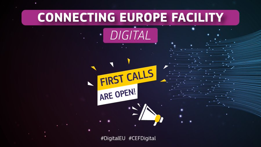 connectivityEU's tweet photo. ๐ดThe 1st calls for proposals under #CEFDigitalprogramme are still open!
Actions:
๐Strengthen backbone connectivity for #DigitalGlobalGateways
๐ฉโ๐ปSupport #5G4SmartCommunities
๐ฃ๏ธEnsure #5Gcoverage along transport corridors
& more
๐๏ธDeadline: 22/03/22
๐https://t.co/u0478A9xTH https://t.co/RUG0lltBym