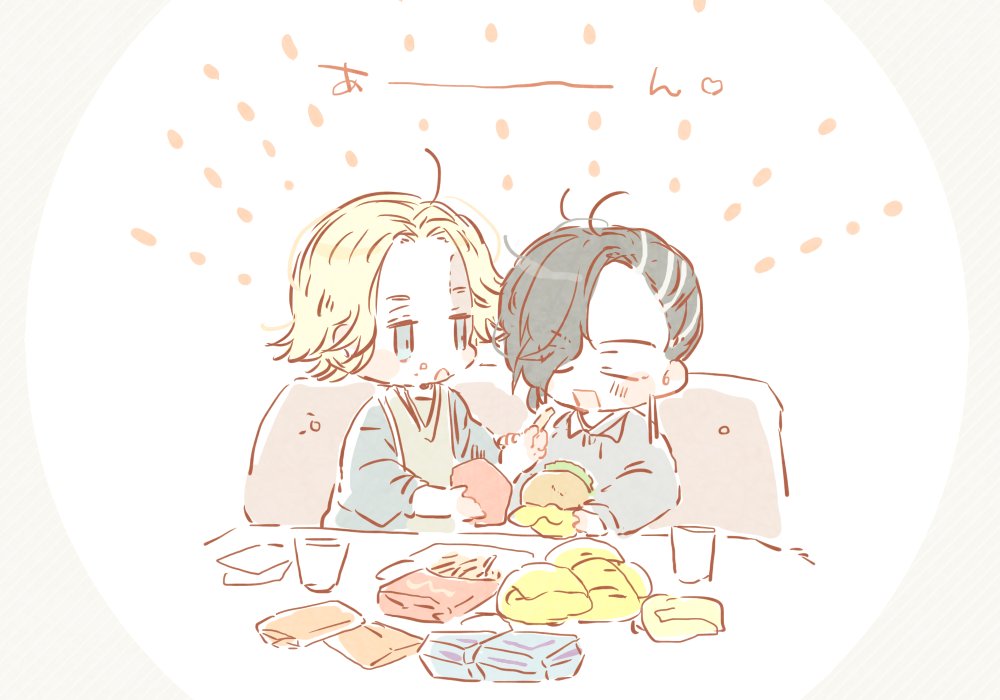 らくがき_ココイヌ(ふぉろわ～さんが例のチッスまで読んだみたいなので) 