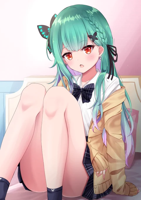 おめでと～～～🎉🎉🎉🥳🥳🥳🦋🦋🦋
#絵クロマンサー
#潤羽るしあ生誕祭 