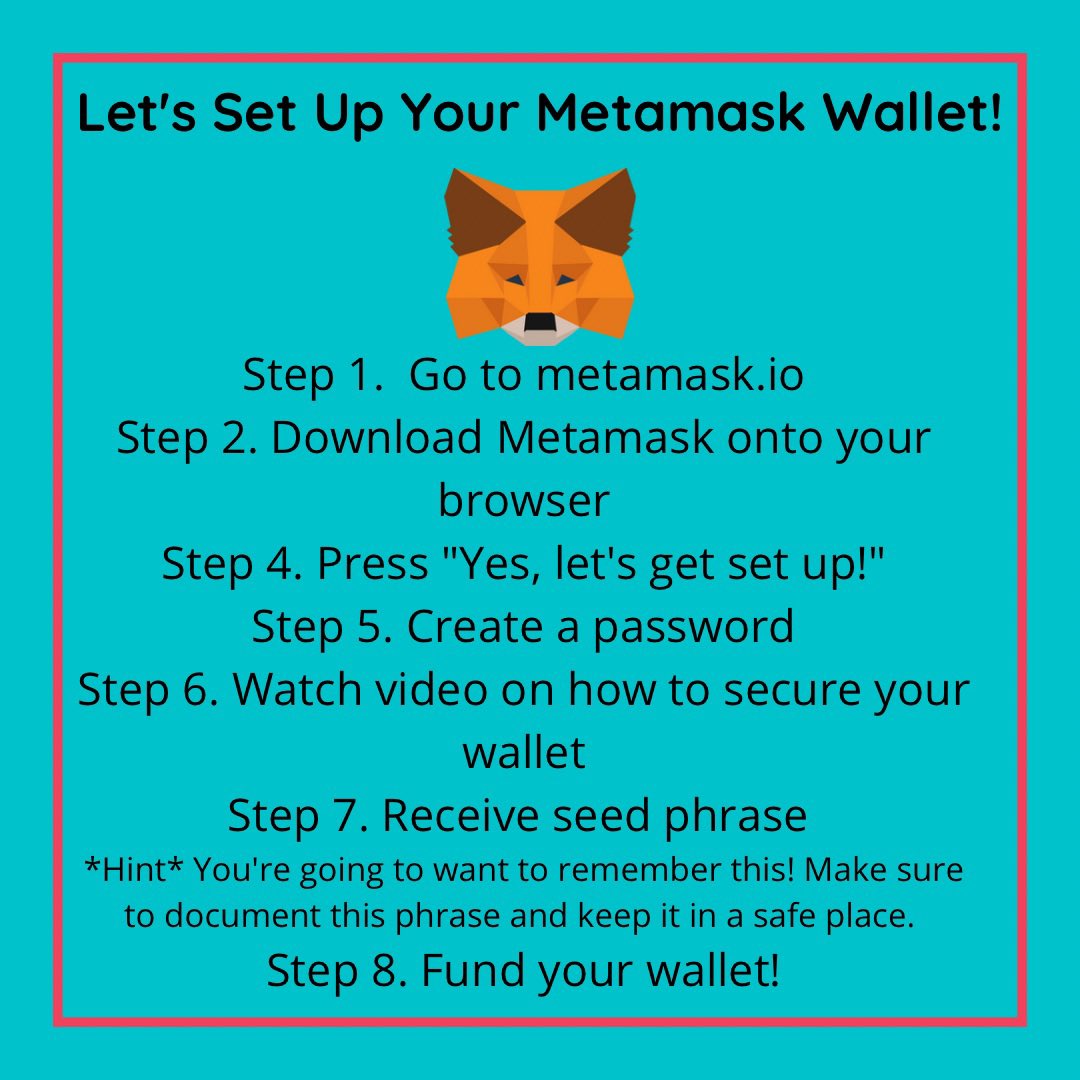 nfts4charity's tweet photo. @MetaMask is a safe and secure way to store and transfer your crypto when making transactions. Read this guide and visit https://t.co/OZMVG6O127 to get set up today! ✅ #NFT #nftart #crypto #cryptotrading https://t.co/EcKS45FvvJ