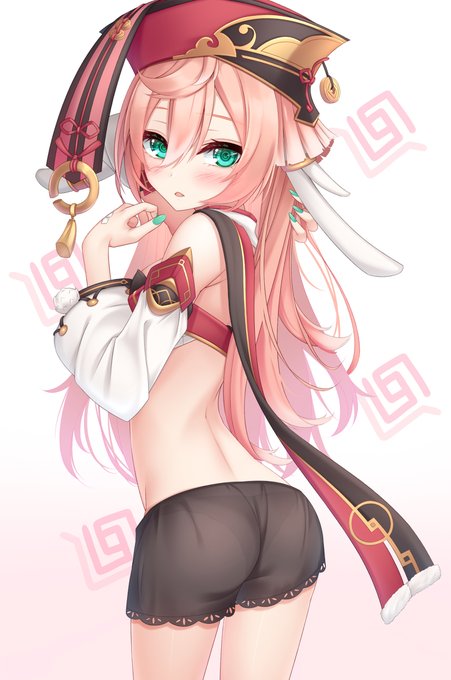 煙緋ちゃんのお尻とふとももとパンツ #原神 #煙緋  