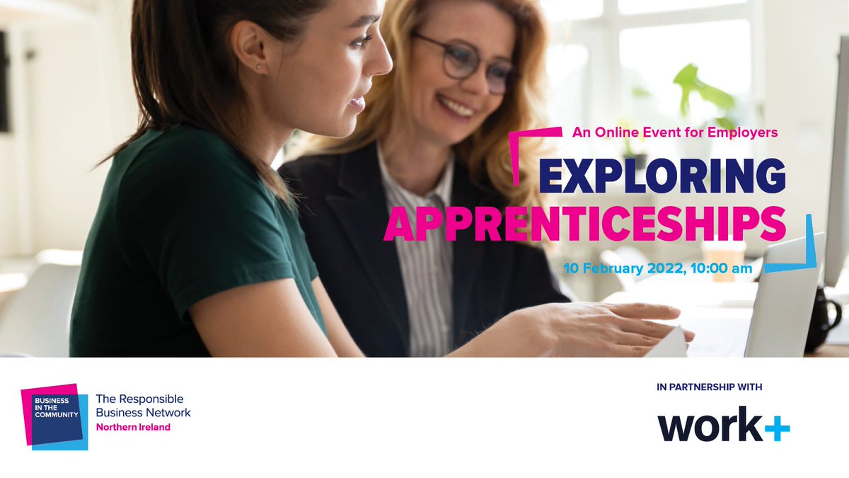 Only 10% of companies in NI employ apprentices. Have you considered the benefits of apprenticeships for your org? Join us on 10 Feb 10-11am to learn more. Register: ow.ly/1xgF50Huqyw #hr #apprenticeship #youngtalent  <a href="/_workplus/">Workplus</a> <a href="/gilbertashnews/">Gilbert-Ash</a>