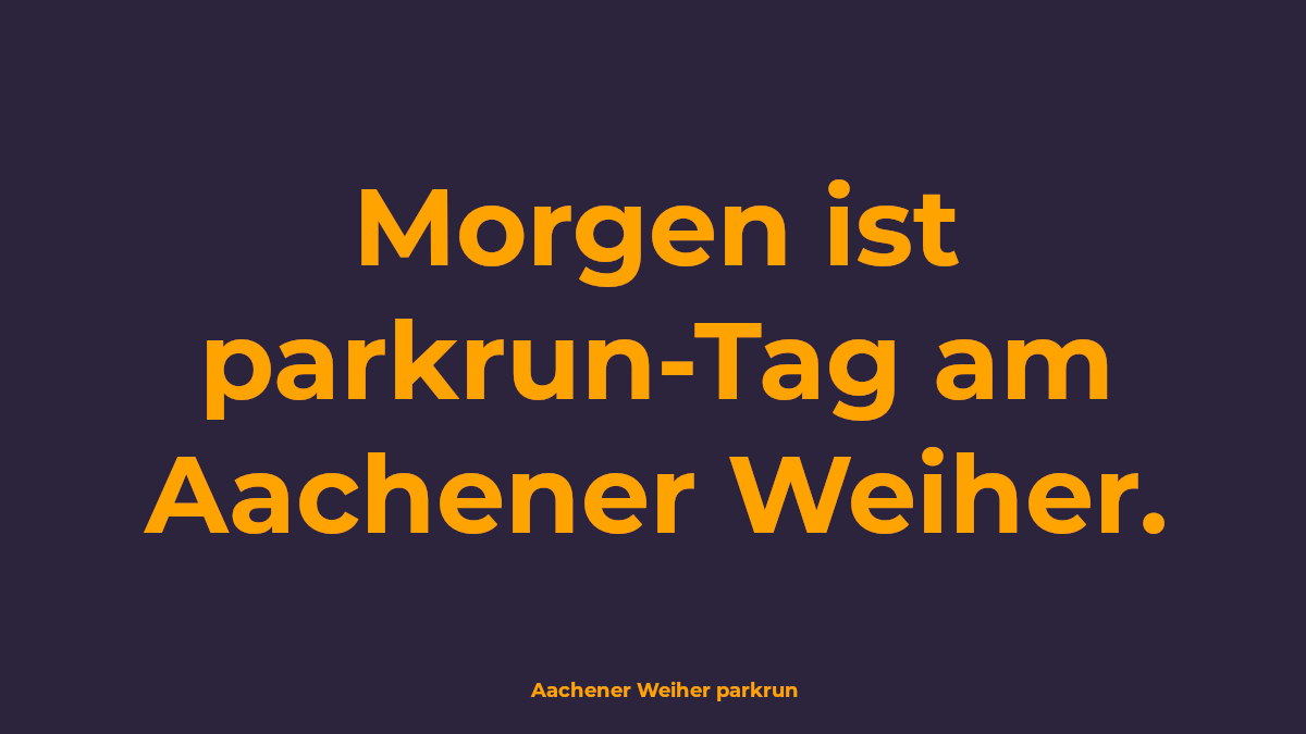 Morgen ist Samstag - das heißt: Morgen ist #parkrun-Tag! Wir sind am Aachener Weiher natürlich wieder am Start. Wir freuen uns auf Euch! ❤️🌳 #AWparkrun <a href="/parkrunDE/">parkrun Deutschland</a>