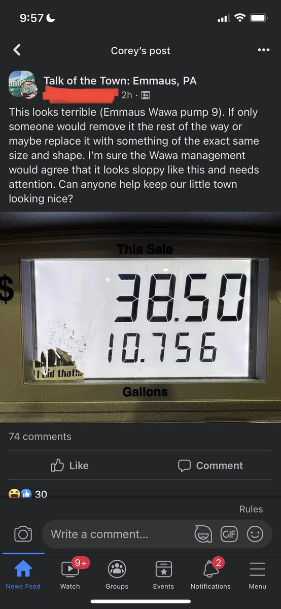 khall3ran's tweet photo. Ahh yes, the hometown community Facebook page at it again! Can you guess what he’s complaining about? (Hint: it’s not gas prices) https://t.co/qHpB5BQkPG