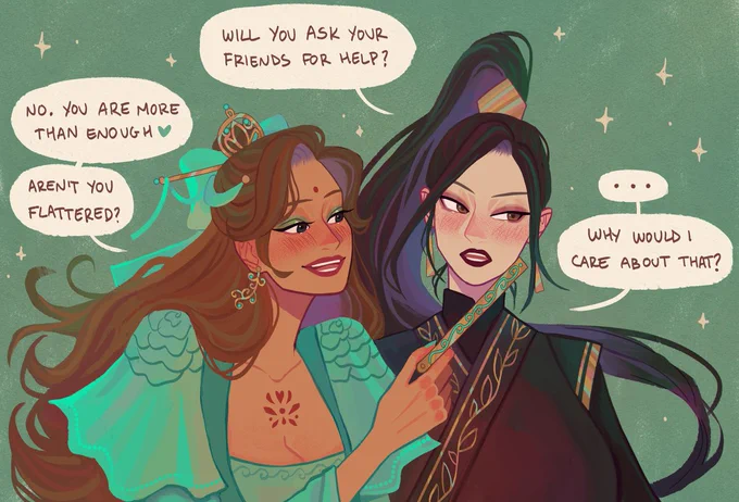 floored by the way they translated this exchange in the english dub of the donghua
#TGCF #天官赐福 #beefleaf 