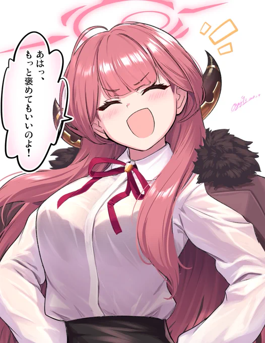 ブルアカの1周年放送あったからブルアカの過去絵再掲しちゃお #ブルーアーカイブ 
