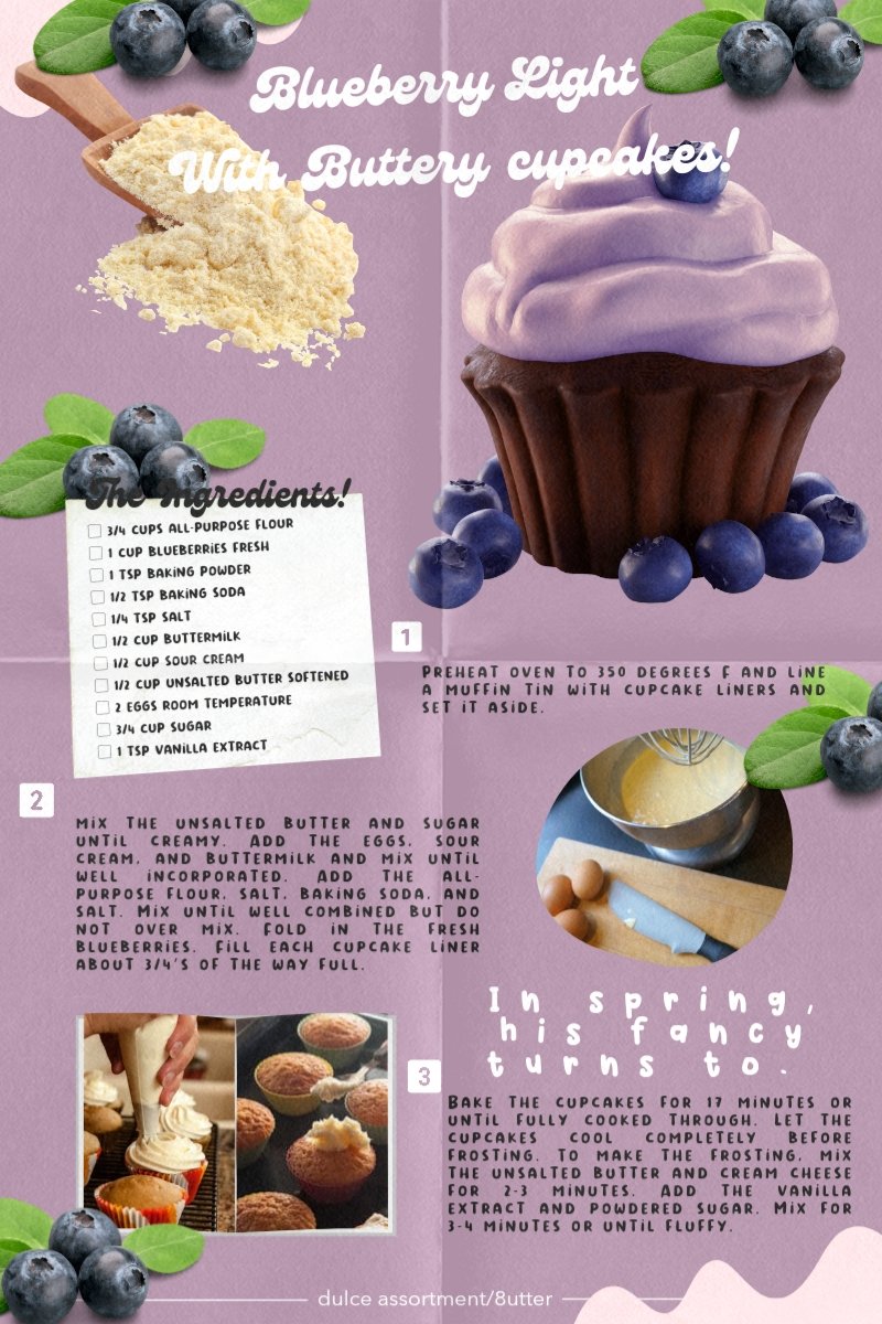 CGM48Kyla's tweet photo. Terri Guillemets once said “Desserts are the fairy tales of the kitchen, a happily ever after to supper” and it is true! Talking about desserts, we believe that a cupcake a day, keeps the tummy rumbles away. Hereby, 8utter presents you: Blueberry Light With Buttery Cupcakes! 🧁🫐 https://t.co/g4vSoGsC6g