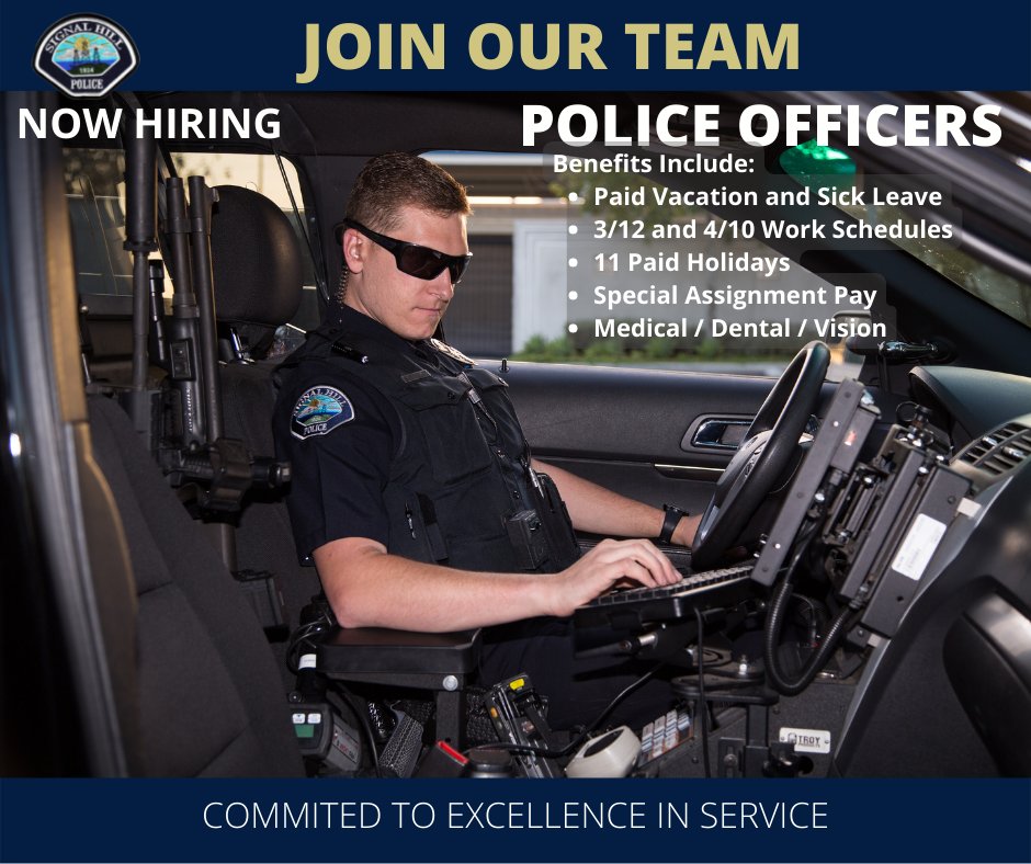 Signal Hill Police Department is hiring. The Signal Hill Police Department has a state-of-the-art facility, modern technology &amp; equipment, and a great relationship with the community, making us THE PLACE TO WORK in LA County.  governmentjobs.com/careers/signal….