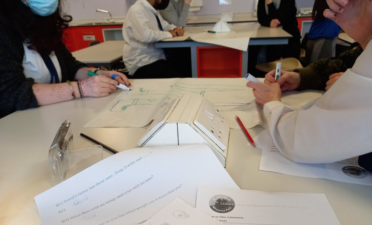 ct_acommunities's tweet photo. Ending the week with the @JohnstoneHighSc Hearty Lives mental health ambassadors delivering basic mental health awareness training 👏👌  What a great group of pupils supported by an amazing teacher Miss Ashmole @jhighHWB Happy weekend everyone! https://t.co/a0DFCv8aXT