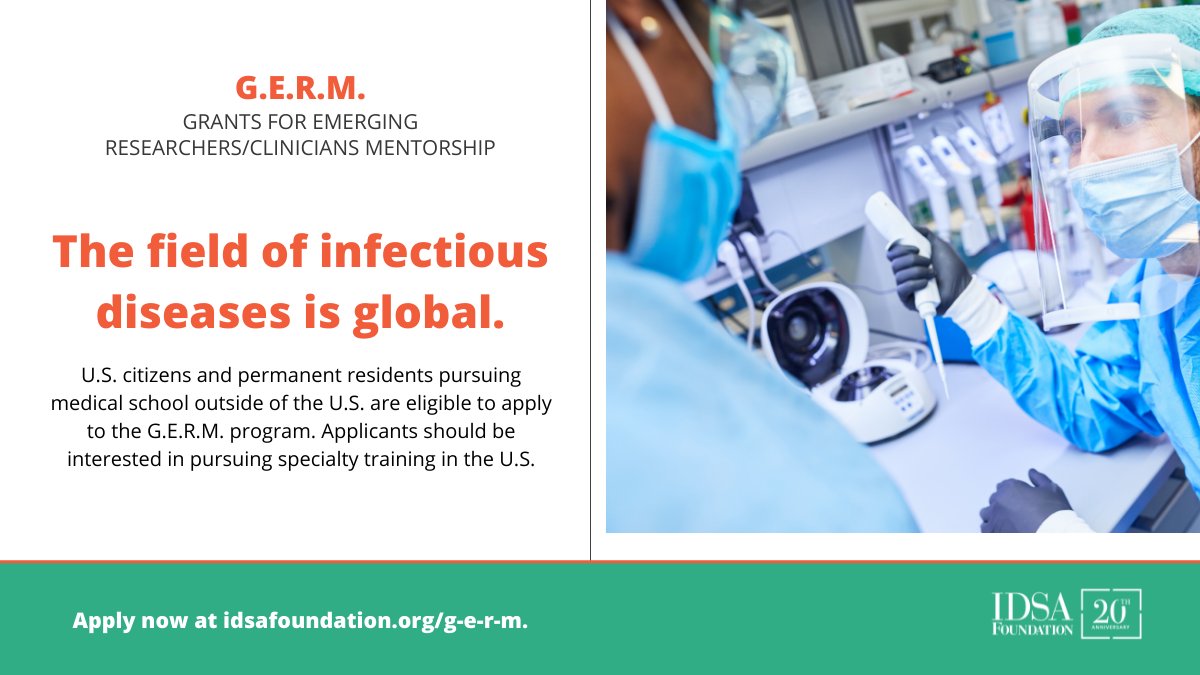 IDSAFoundation's tweet photo. #IDExperts from all over the world live, study and practice in the United States. The #FieldOfID is truly global in scope and students from diverse backgrounds and/or educational pursuits are welcome and highly encouraged to apply to the G.E.R.M. program: https://t.co/RD1wck3O0Y https://t.co/kRMjvdIZOQ