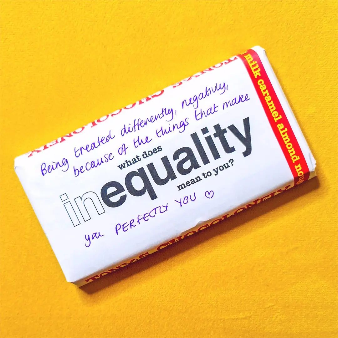 TonysChocoUK_IE's tweet photo. What does (in)equality mean to you? @feedingofthefox has their take. But we also want YOU to start your own positive conversations!
Spark a conversation in the comments below 👇 or grab your #ConversationBars in-store and online @Waitrose until Jan 25th ✍️
#Ethical #Chocolate https://t.co/YddnKyitIO