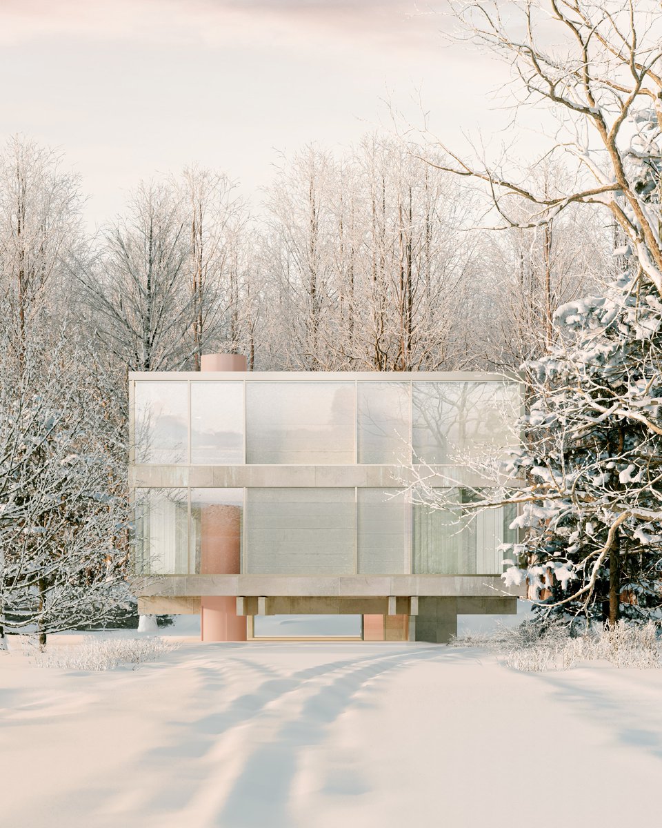 Albadlfuente's tweet photo. Excited to share with you our latest architectural project Winter House with @reisingerandres 
A residence for the metaverse inspired by the coldest season 🤍 https://t.co/FUme9wgHPC