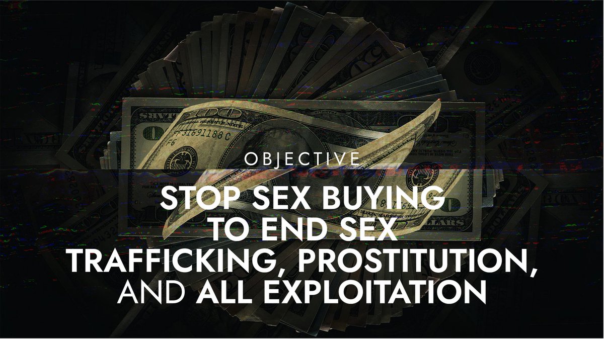 One of our top objectives at @NCOSE. If there were no sex buyers, there would be no demand for prostituted and sex trafficked persons. I'm determined to flip the script and make sure solutions focus on the MEN who drive almost all of the harm.