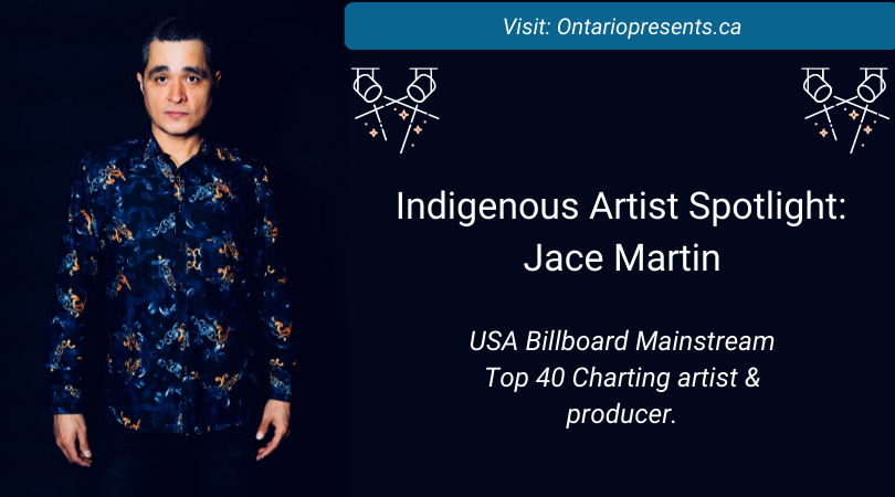 This month we spoke with mainstream artist & producer @jacemartinmusic! This USA Billboard Mainstream Top 40 Charting artist has won 5 Music Awards & In 2021, one of his songs hit #1 on Canada's R&B iTunes Charts. Check out the interview at ontariopresents.ca/blog/indigenou…