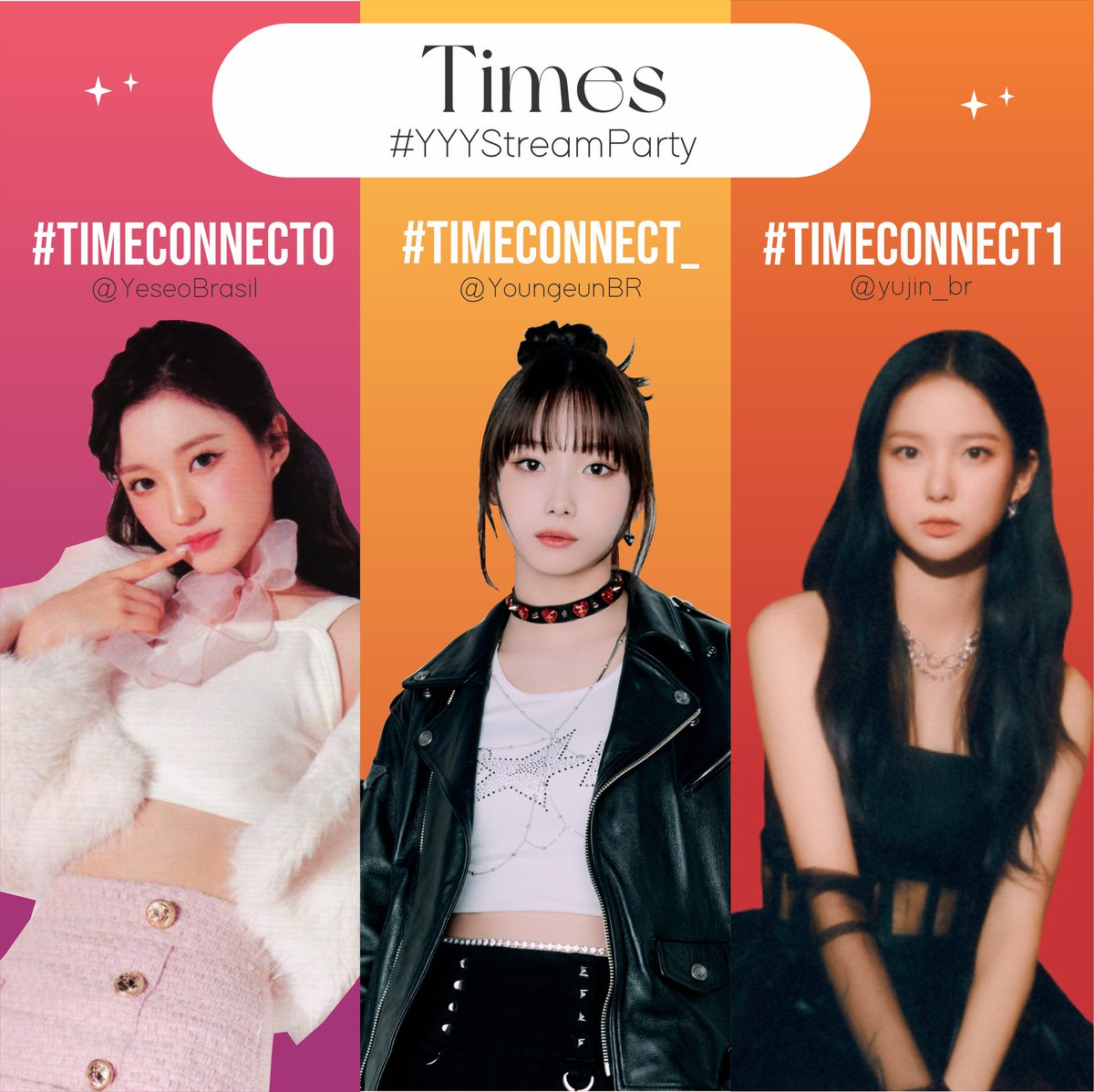YoungeunBR's tweet photo. 💬 | QUAIS AS # e EMOJIS DOS TIMES?
As hashtags são:
#TimeConnect1
#TimeConnect_
#TimeConnect0
E os emojis são:
Connect 1- 🥂
Connect 0 - 👸
Connect- - 🤟
*Lembrem de colocar o emoji no nome de vocês durante o evento* 🧡 https://t.co/9FqyS3L3Hb