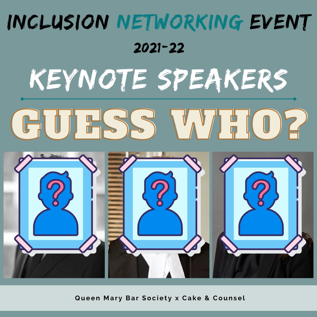 🚨🚨🚨🚨
Can you guess who our keynote speakers will be for the Inclusion Networking Event 2021-22?

Guess who???💃💃