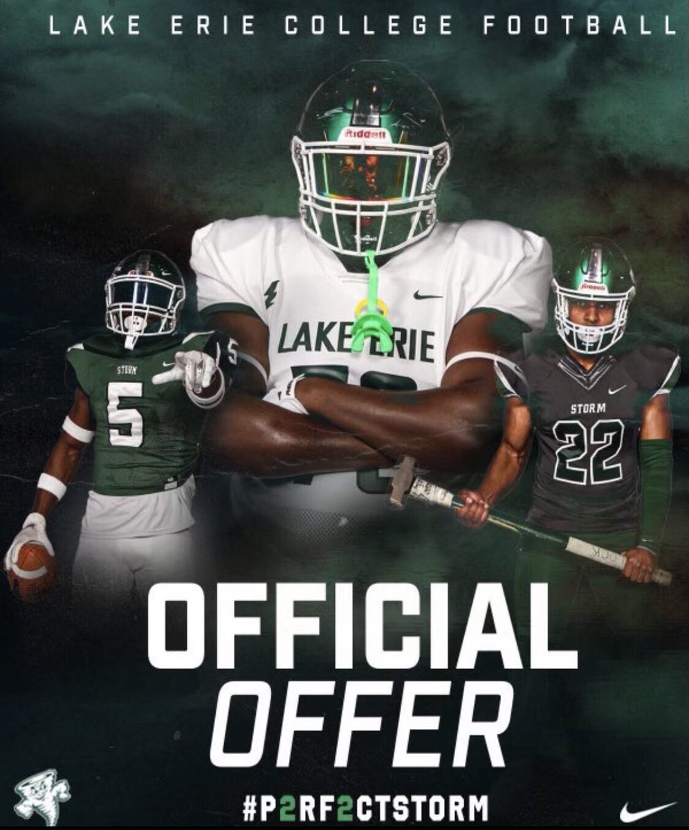 DayleyIsaac's tweet photo. After a great talk with @CoachDalton25 I am very excited and grateful to have received an offer from @LakeErieFB! Thank you for believing in me! 🟢⚫️ #Rageon🌪 @RossApoWR_EZ @RodCoaching @LehiFootball @dj_boldin https://t.co/ILFrjuTwcz