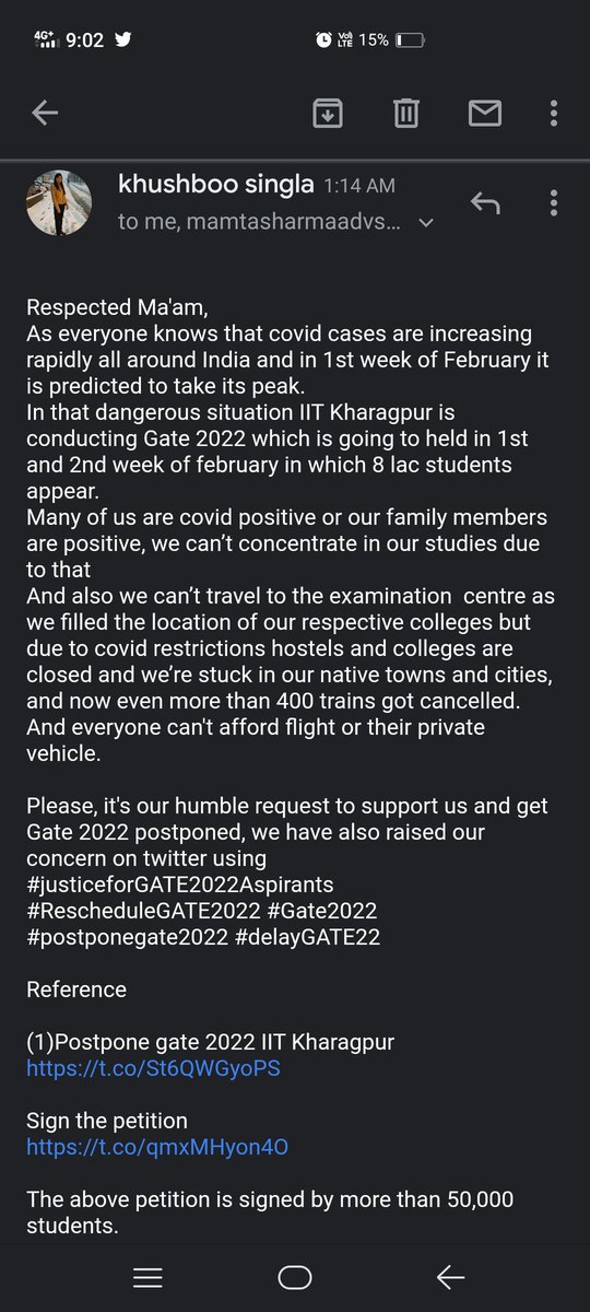 MrRohan07's tweet photo. #gatepostpone2022 https://t.co/KVHWfbkWm5