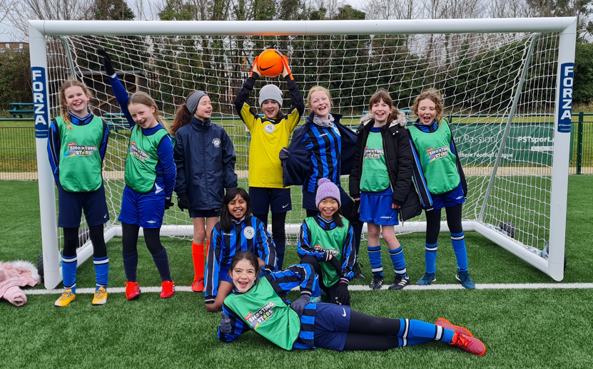 SouthCambsSSP's tweet photo. A massive congratulations to the girls football team from @SchoolMilton who won the County @SchoolsFootball finals this morning with a close win in the final. Love the excitement on their faces 😀🏆👏⚽️ Thanks to @HuntsSSP for organising the event. 👍 https://t.co/b5soqbiS8j