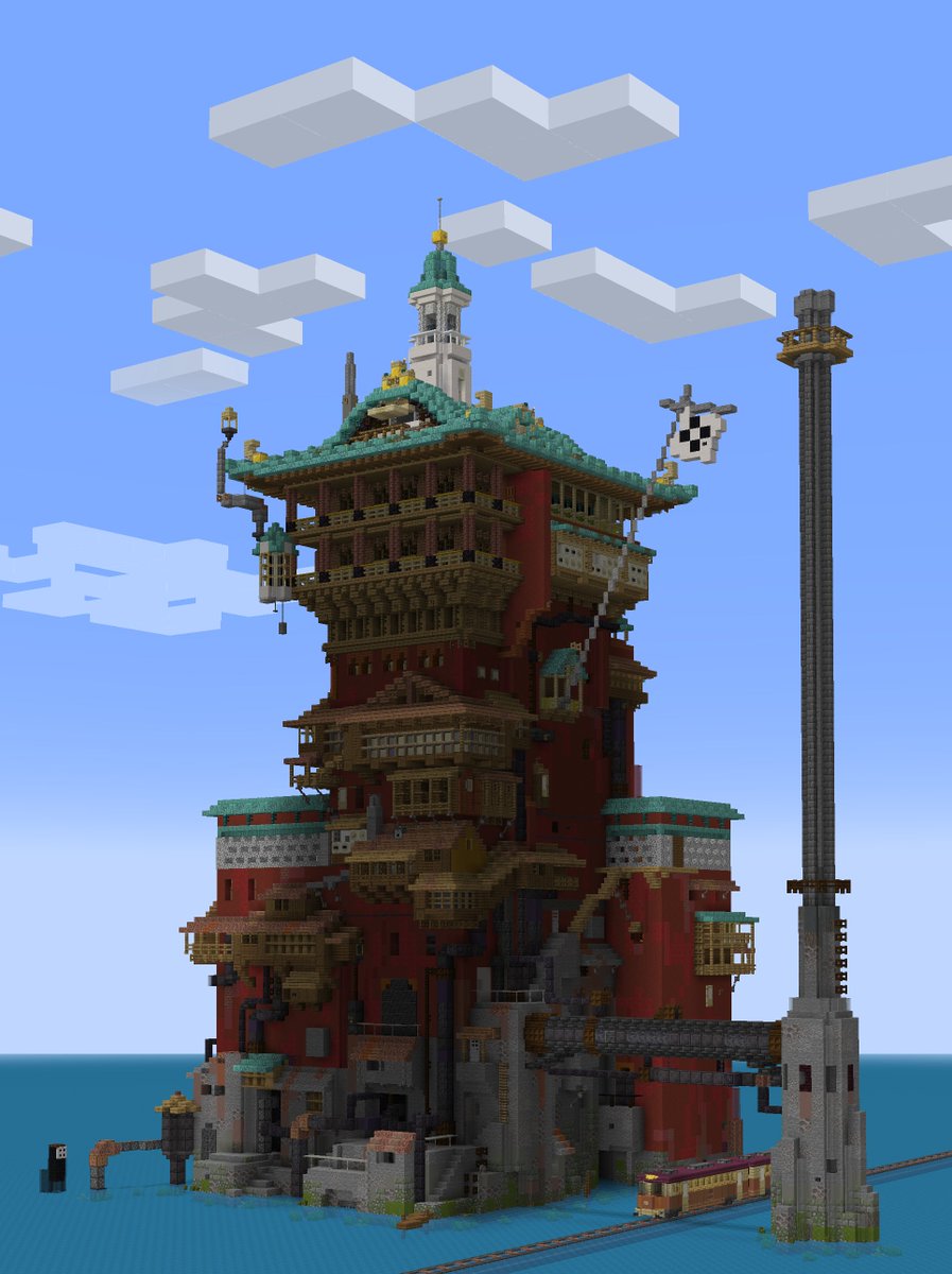 Bath house from Spirited Away
#Minecraft