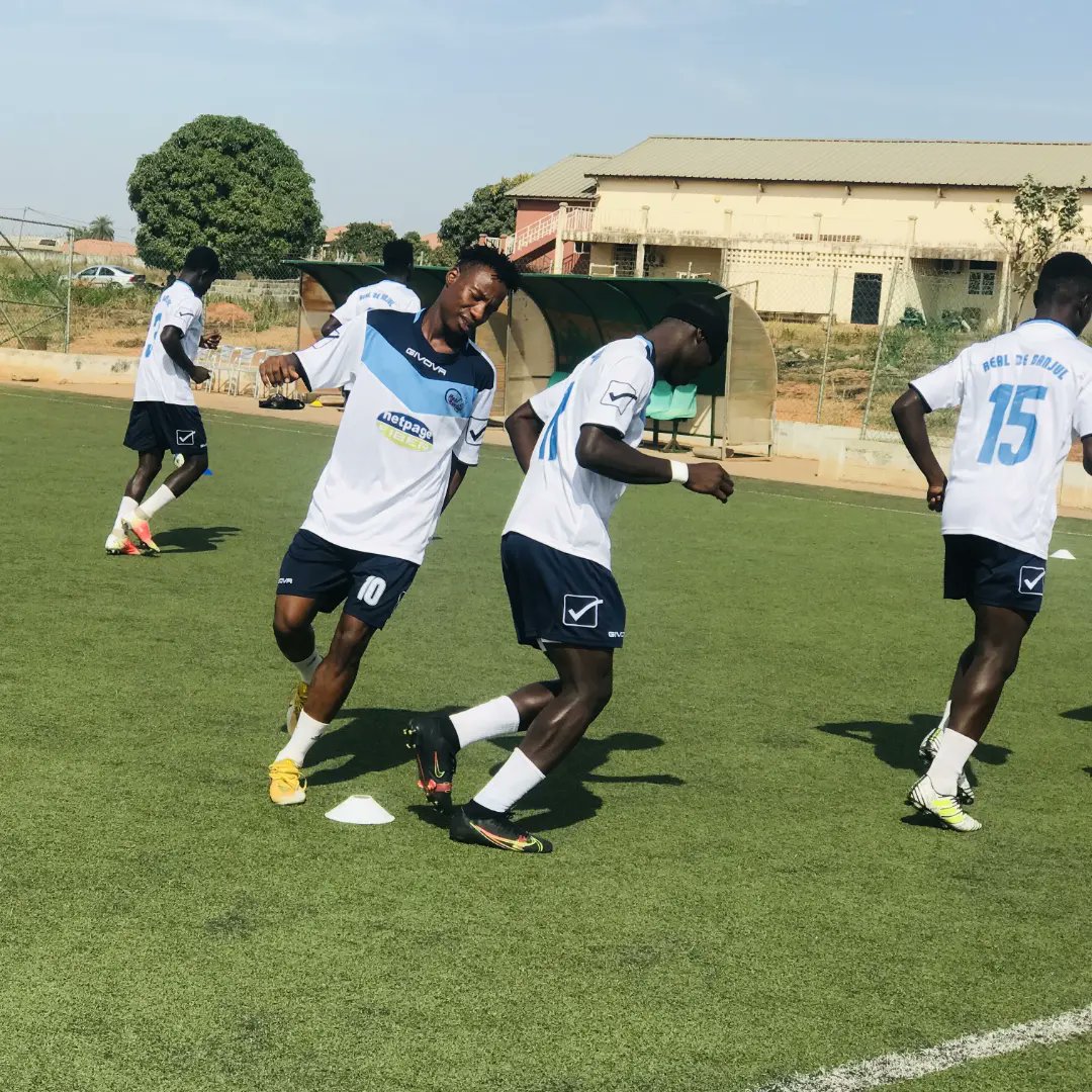 RealDeBanjulFC's tweet photo. Warm-up is underway at Late Ousman Saho Football Field.
#RDBTR #GFFLeague #Matchday6 #CityBoys #RealDeBanjul #NetPageFIBER https://t.co/GQ3r3SnJyO