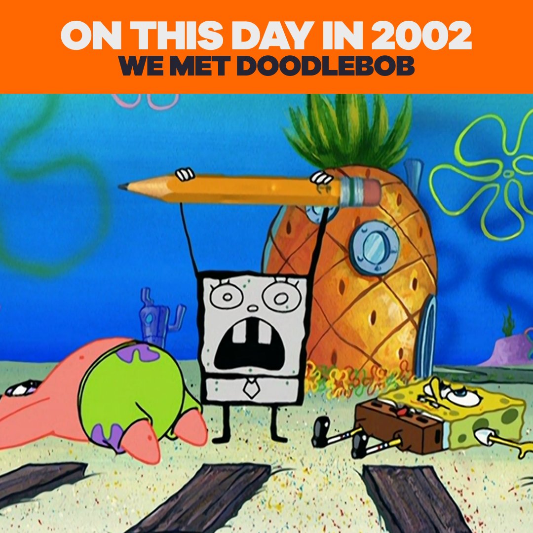 Nickelodeon on Twitter "20 years since DoodleBob first wreaked havoc