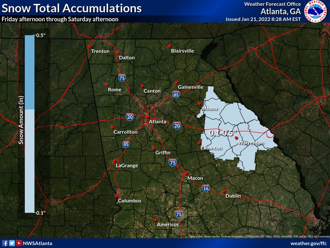 Oconee Madison Oglethorpe Greene County Georgia Snow Possible 11alive Com