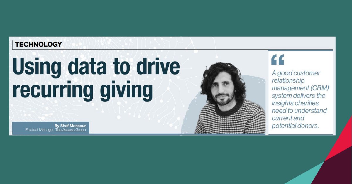 AccessNFP's tweet photo. In the @CFGtweets 's Finance Focus magazine (November/December 2021), our resident digital expert @Shaf303 gives insight into how #charities can use data to drive recurring giving.

Download magazine here: https://t.co/PpokD0naDc

#fundraising #charitycrm #digitalfundraising https://t.co/e7RWiNy5hV