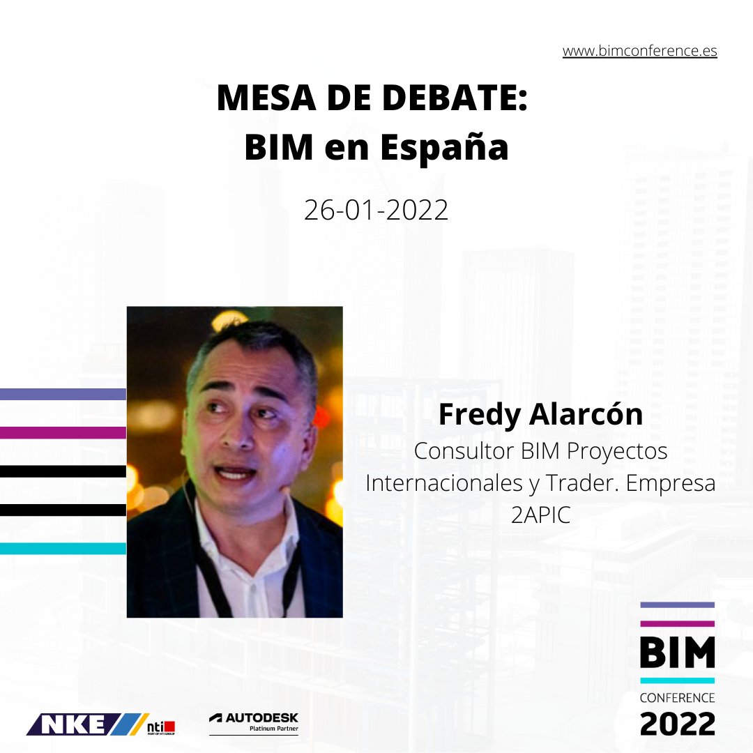 La próxima semana estaré en el  #BIMConference2022 organizada por @NKE_Spain  donde compartiré mesa con grandes #BIMBelievers del sector #BIM  ya hay más de 700 inscritos... Nos vemos el próximo miércoles 26 de enero.

Inscripción gratuita lnkd.in/d8RzeZ6

#formacion #aec