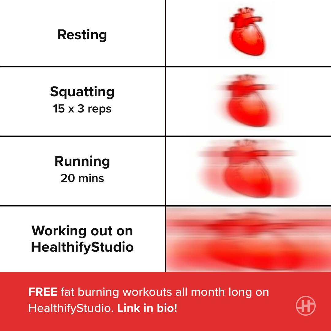 healthifyme's tweet photo. We'll make your heart go on, and on, and on, and on, and on, and on, and on, and on 😉

Workout with a coach at home for FREE on HealthifyStudio🏡 

Click the link in bio for FREE Live HealthifyStudio sessions👆

#HealthifyStudio #Fitness #WorkoutAtHome #LiveWorkout #Exercise https://t.co/2PyQarMEwY