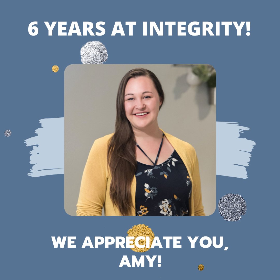 IntegrityABA's tweet image. Celebrating Amy’s 6-Year Workiversary today! She started as an RBT and climbed our career track to a Clinical Assistant then to a BCBA, and now our Training Specialist! We are so lucky to have such a dedicated person like Amy on our team. Thanks for everything you do! #dreamteam