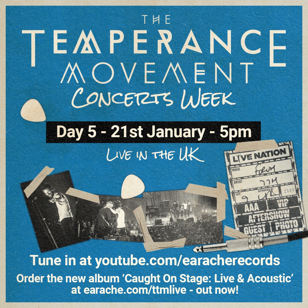 Our 2014 ‘Live in the UK’ album will be available to listen to in full on <a href="/YouTube/">YouTube</a> at 5pm via youtu.be/zUqp-HO5_VE

Thank you for joining us &amp; <a href="/EaracheRecords/">Earache Records ♠️</a> for Concerts Week!

Our new release ‘Caught On Stage: Live &amp; Acoustic' is out now at earache.com/ttmlive