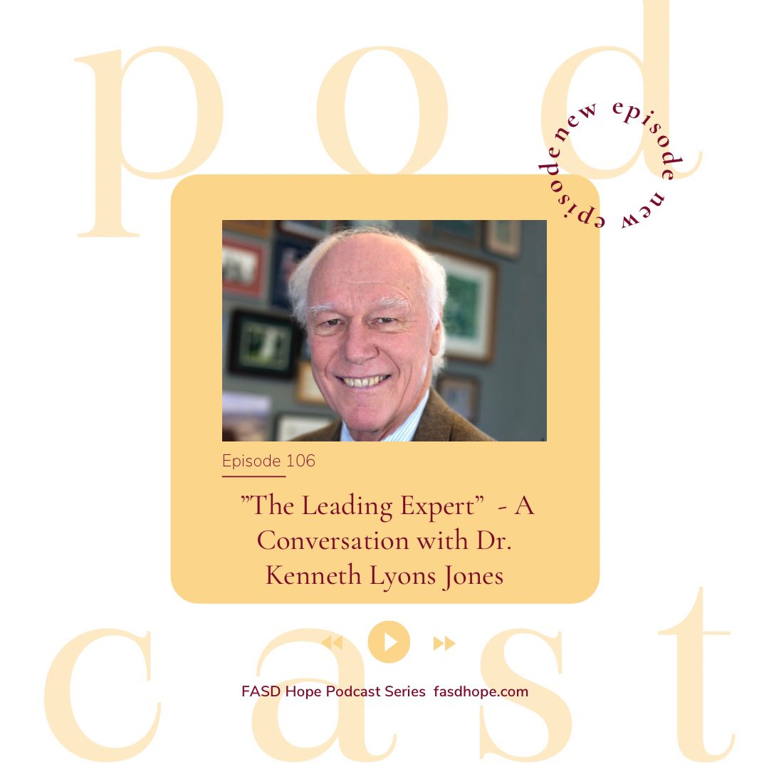 fasdhope's tweet photo. Make sure your #weekendplans include catching up on the #seasontwopremiere of @fasdhope - Ep. 106  “The Leading Expert” w/ Dr. Kenneth Lyons Jones of @UCSanDiego ,@ucsdcbb &amp; @MotherToBabyCA. 
#FASD #fasdrespect #fasdpioneer #legacy #clinician  #endthestigma #fasdisnotapunchline https://t.co/3jP164ZUOK