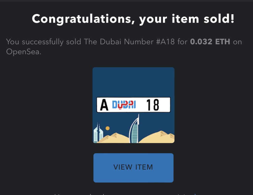 And we sold two Dubai Numbers plate today !!😍✨🤩