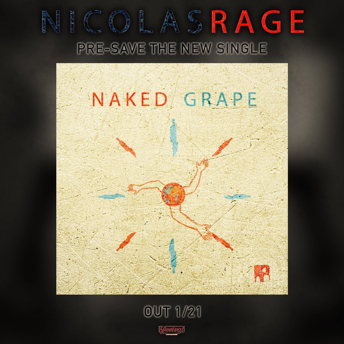 “Naked Grape” is OUT NOW! Listen to it on your favourite streaming service. Drop a comment below and let us know what you think! 🤟

#nicolasrage #revivalrecordings #nakedgrape #newmusic #poppunk #alternative #rock