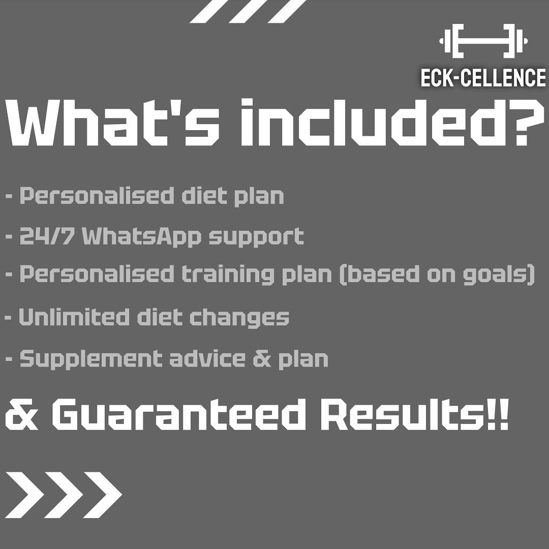 eckcellence_'s tweet photo. Our online coaching package ➡️➡️ https://t.co/ywc9FJLFzW